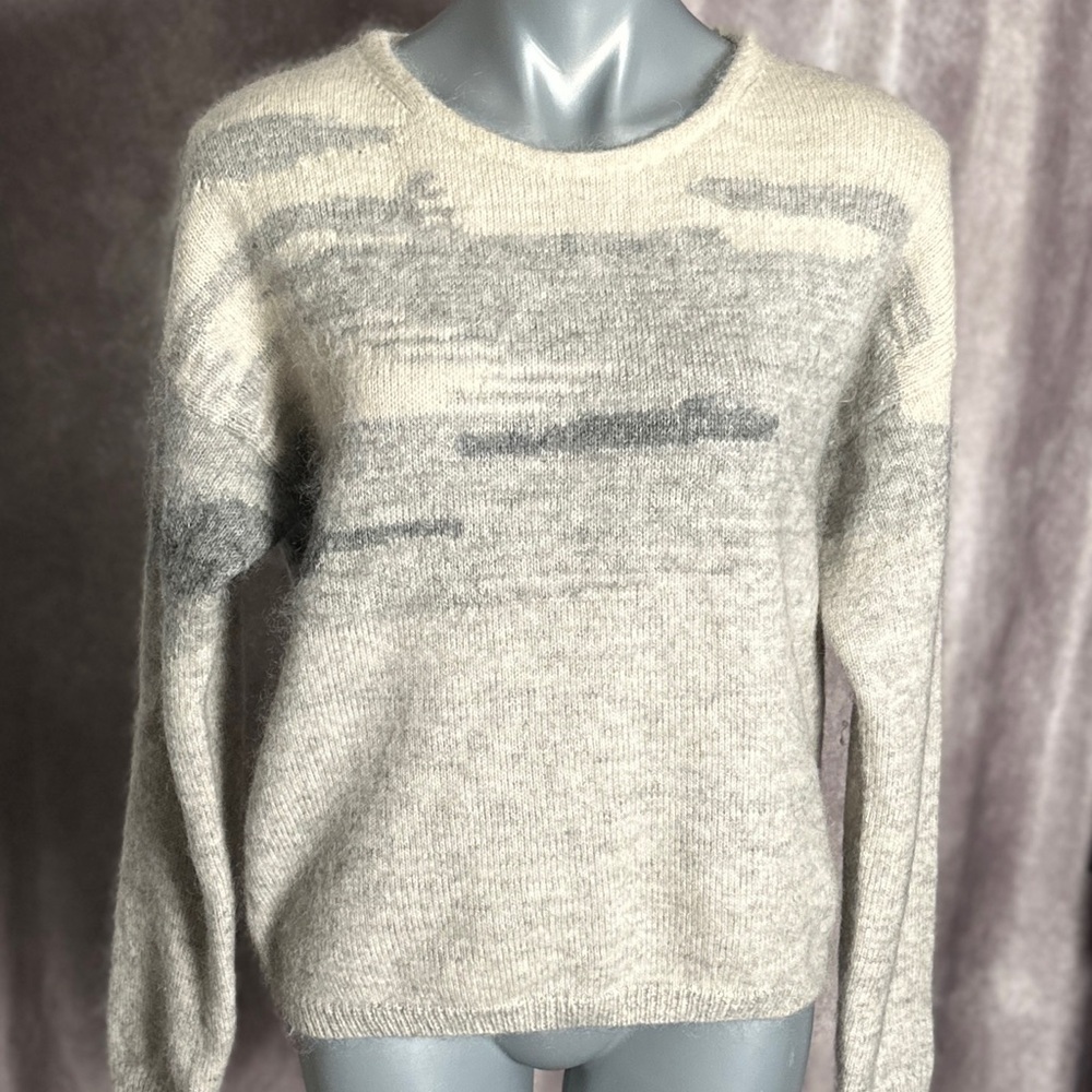 Derek Lam 10 Crosby Mohair Cashmere Gray Sweater Size Medium